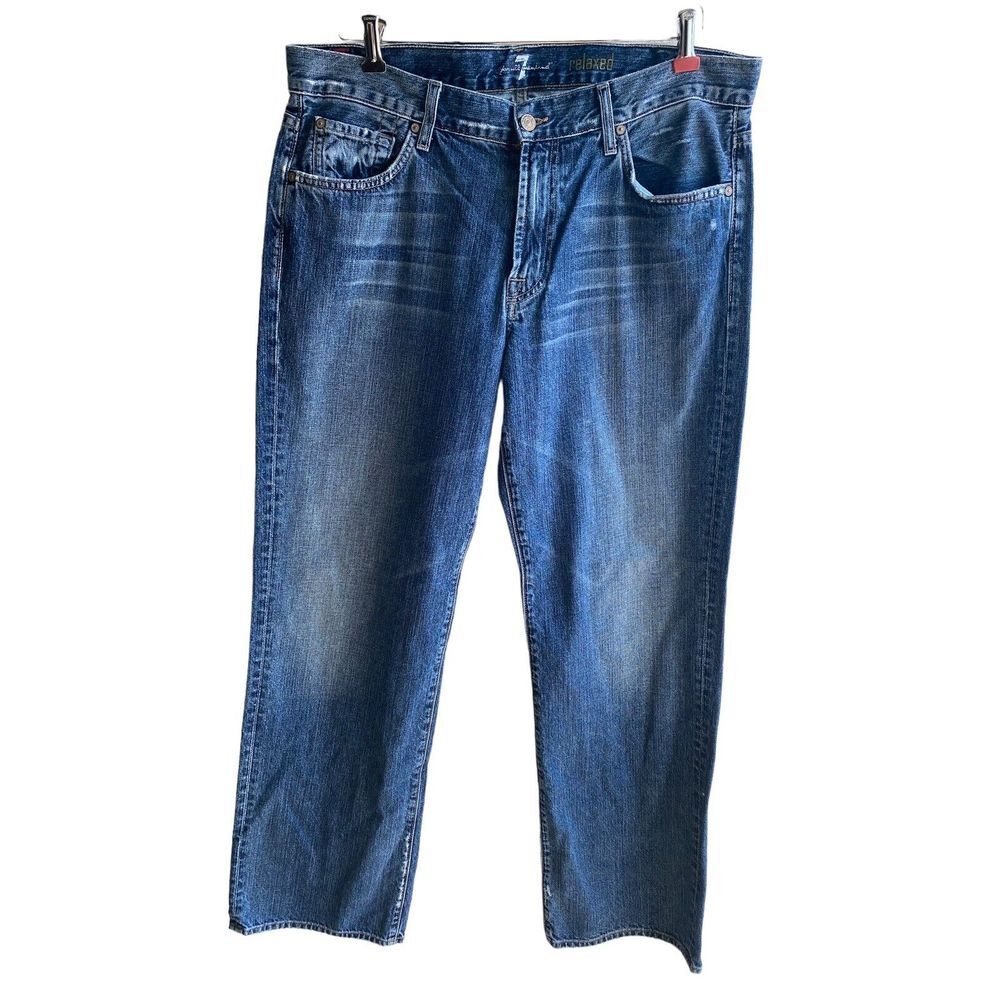 Seven 7 For All Mankind‎ Relaxed Size 36 Blue Jeans 39x 33